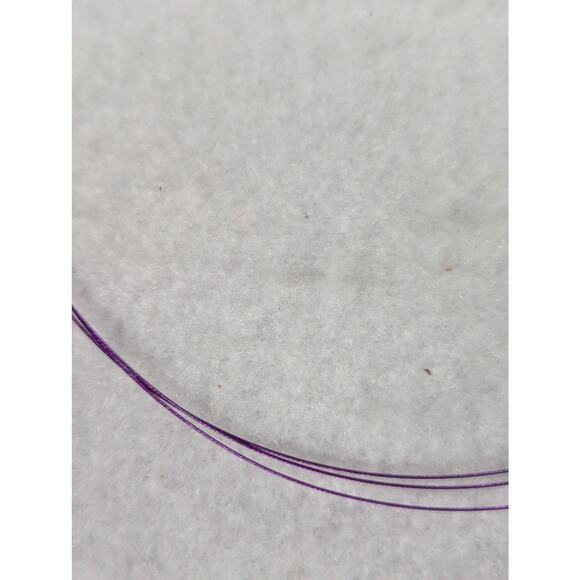 Dichroic pendant neckwire is 18" long pendant is 11/4" x 1 3/8" - Picture 6 of 8